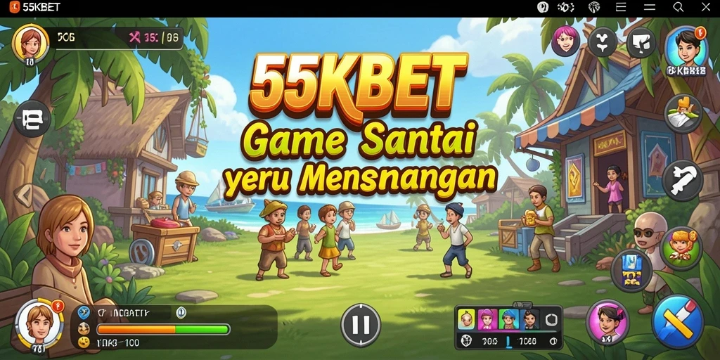 Tampilan gameplay 55KBET yang menarik dan penuh warna.