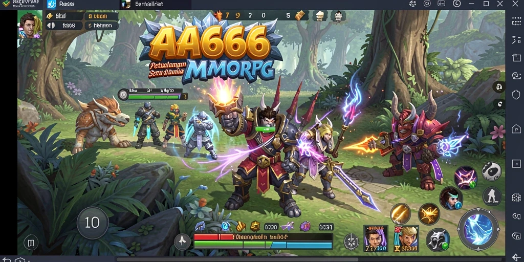 Tampilan gameplay seru dari <strong>AA666</strong> dalam dunia MMORPG.