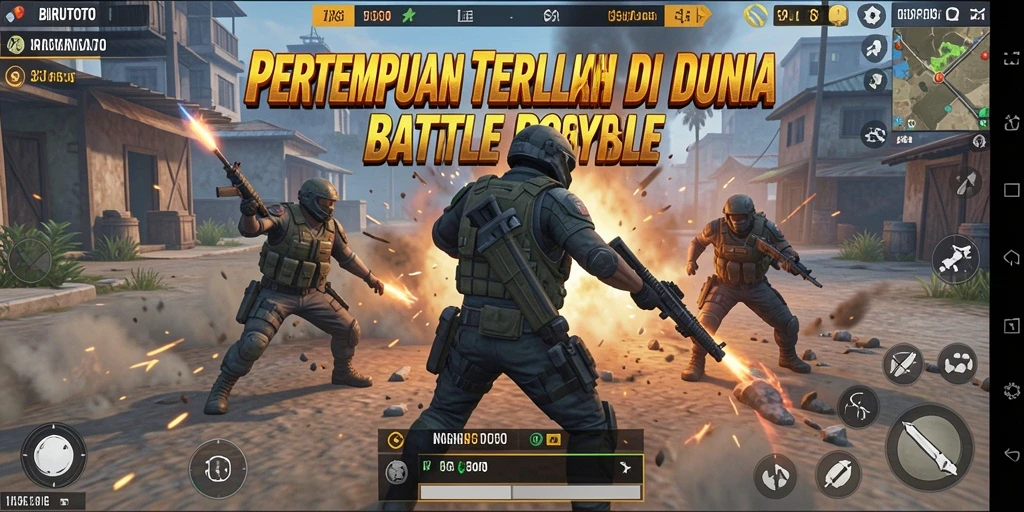 Gameplay seru BIRUTOTO dengan pertempuran Battle Royale.