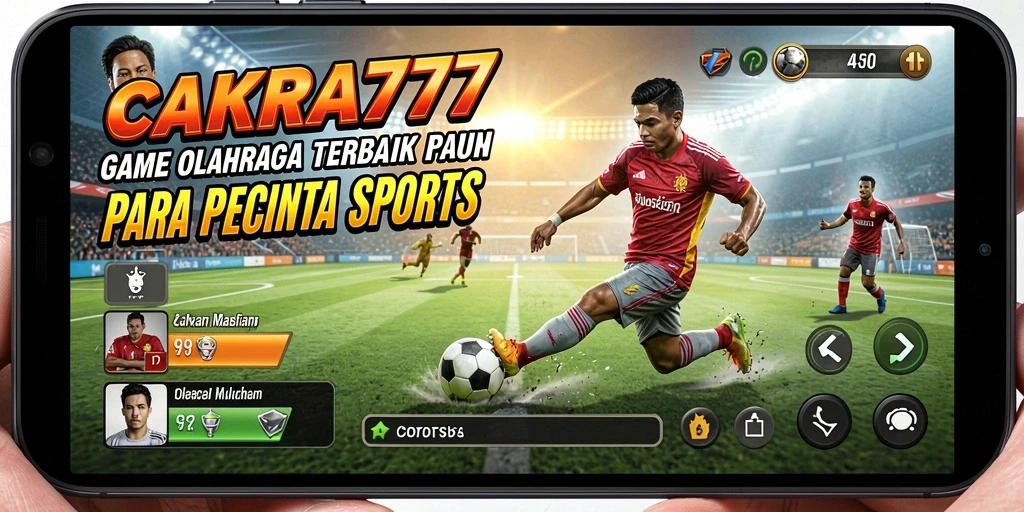 Tampilan gameplay CAKRA777 yang menakjubkan dan penuh aksi olahraga.