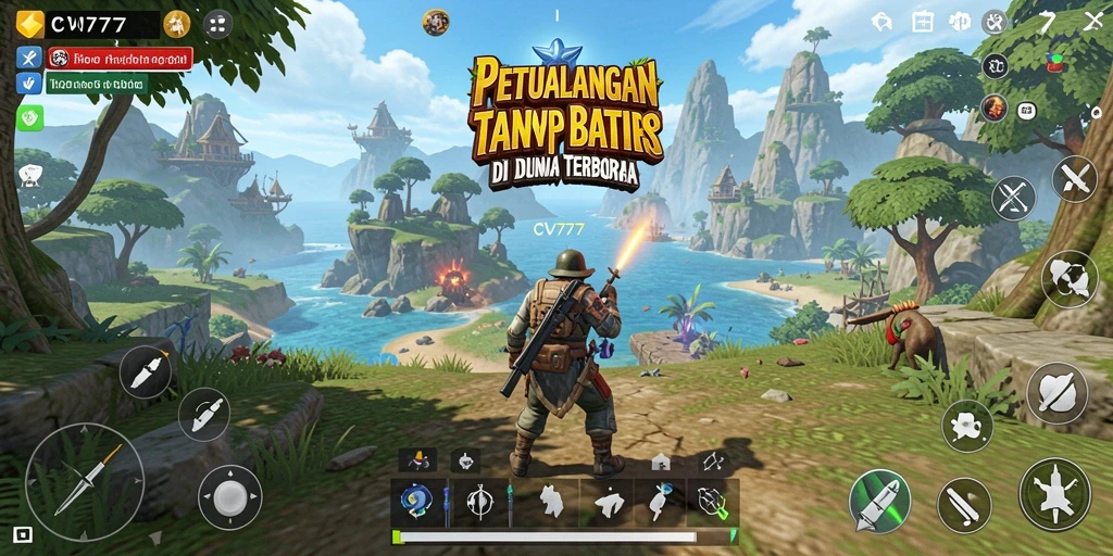 Gameplay menarik dari CV777 di dunia terbuka.