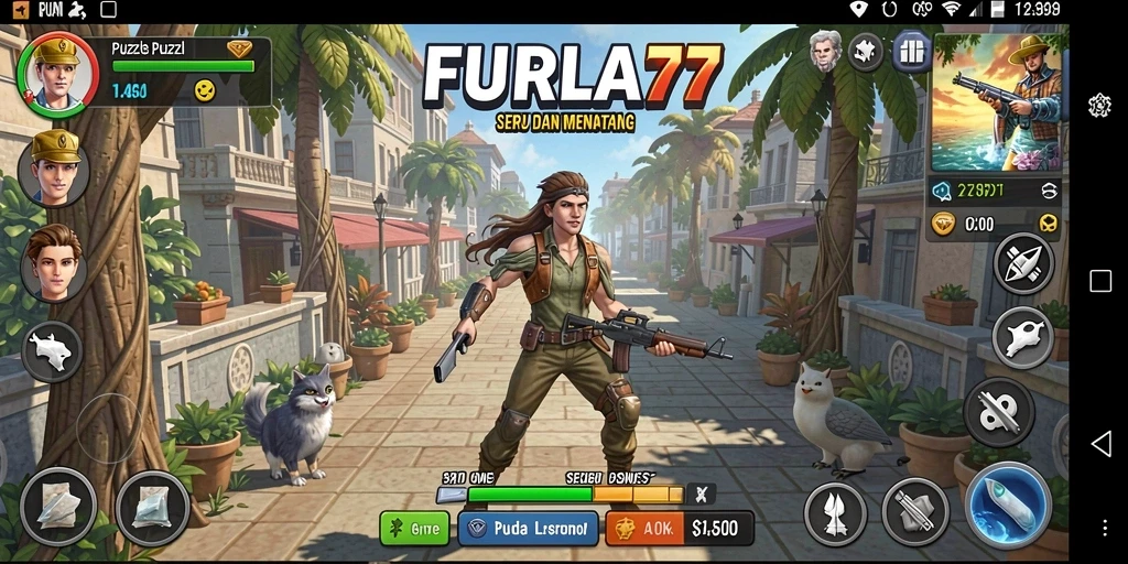Screenshot gameplay FURLA77 yang menunjukkan teka-teki yang menantang.
