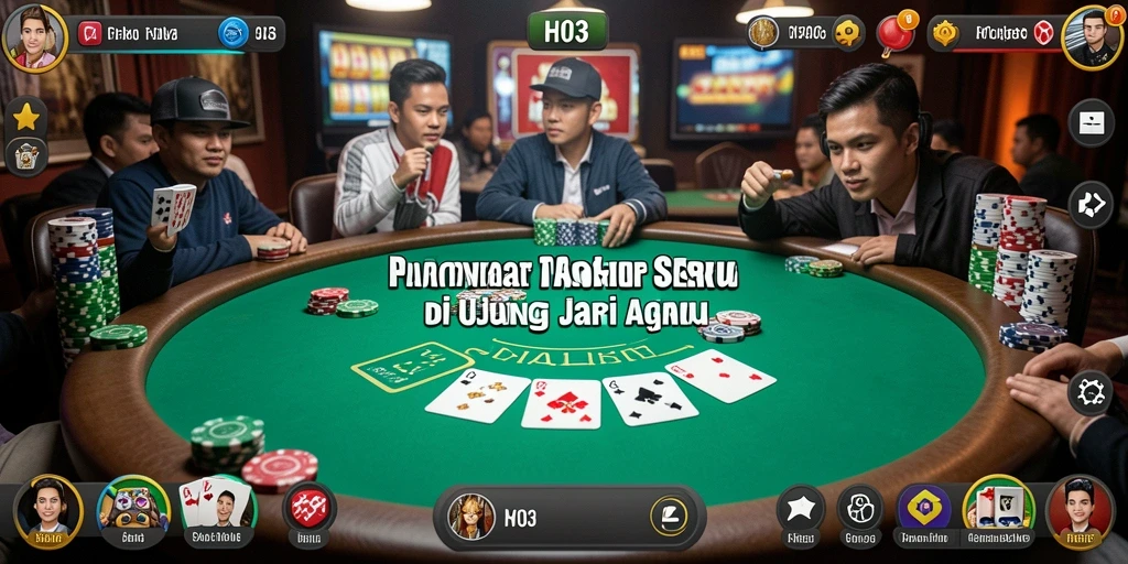 Tampilan menarik dari gameplay H03 yang menggugah selera para pemain poker.