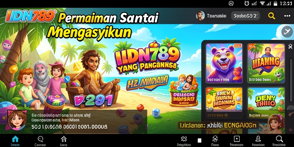 Tampilan gameplay <strong>IDN789</strong> yang ceria dan menarik.