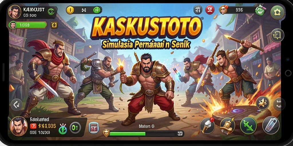 Tampilan gameplay menarik dalam KASKUSTOTO yang menunjukkan banyak aktivitas.