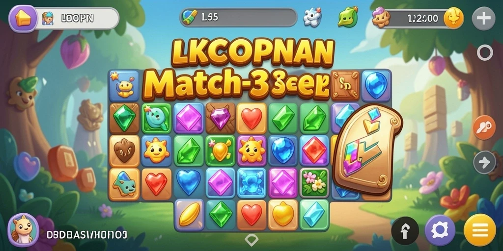 Tampilan gameplay LKOPEN yang menarik dan penuh warna.