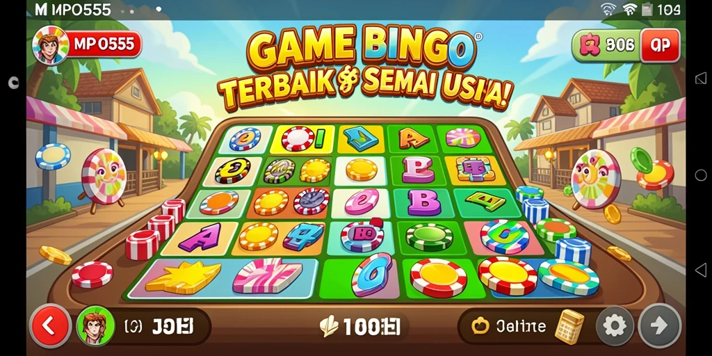 Screenshot MPO555 menampilkan gameplay seru Bingo yang interaktif.