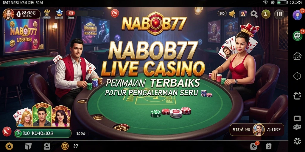 Tampilan gameplay Live Casino di NABOB77 yang mendebarkan.