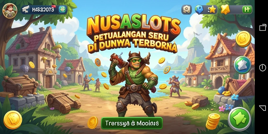 Tampilan menakjubkan dari gameplay NUSASLOTS di dunia terbuka.