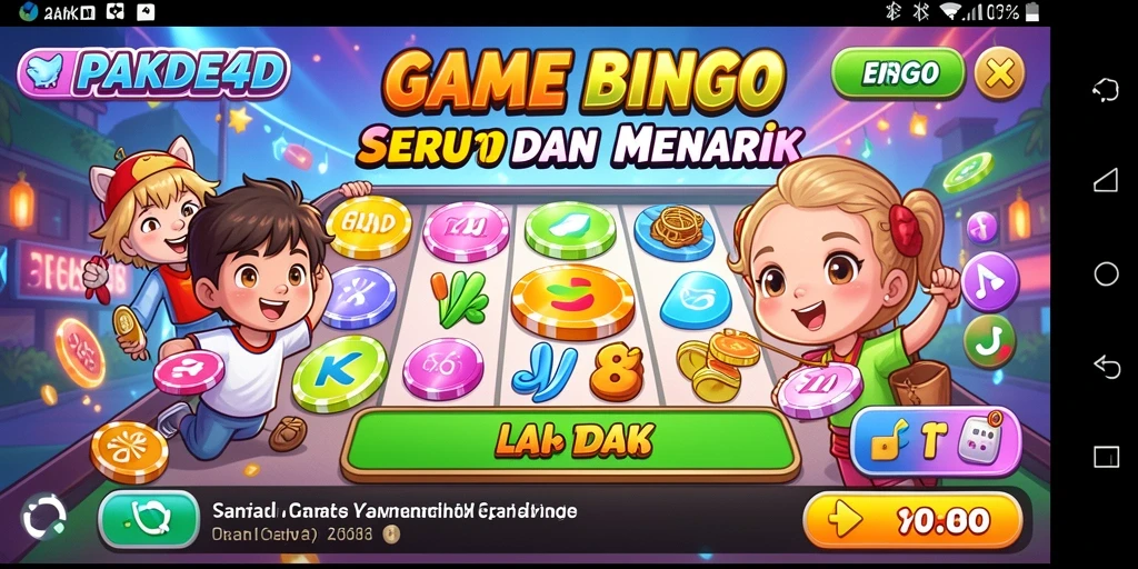 Tampilan gameplay Bingo yang seru dan interaktif di PAKDE4D.
