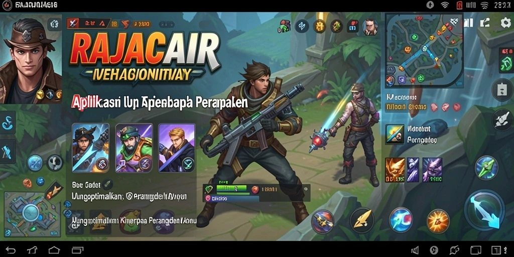 Tampilan utama RAJACAIR yang intuitif dan mudah digunakan.