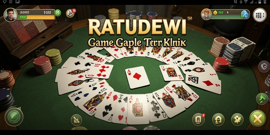 Screenshot gameplay Gaple yang seru dan interaktif di RATUDEWI.