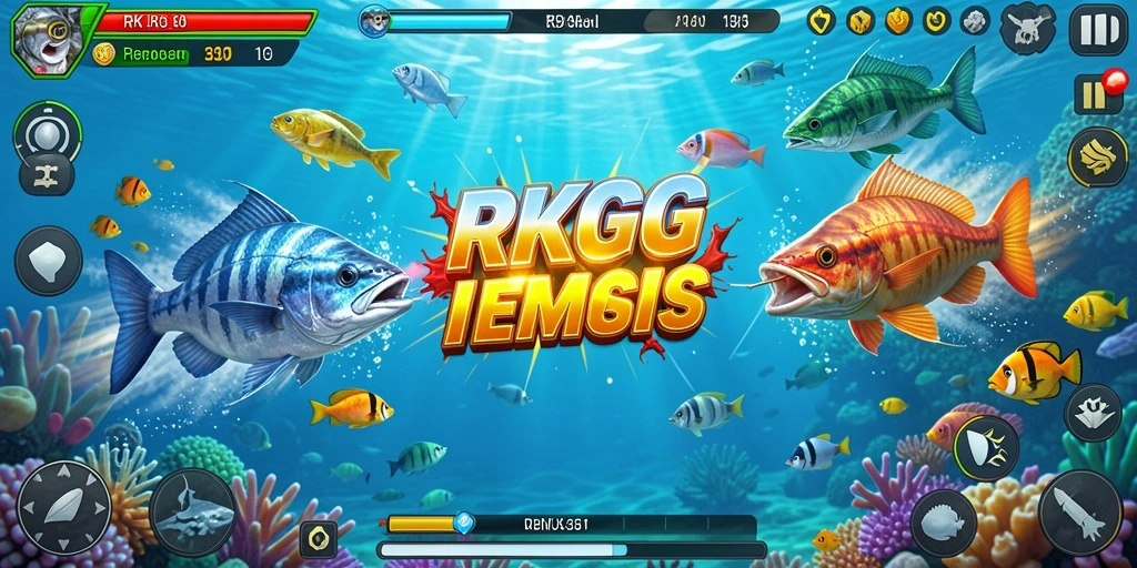 Tampilan gameplay seru saat berburu ikan di RKGG.