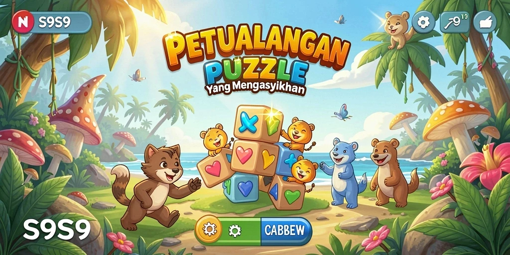Gameplay S9S9 dengan berbagai tantangan puzzle yang menarik.